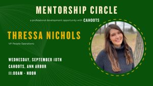 promo image for mentorship circle with thressa nichols