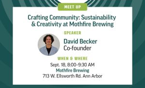 promo for the september sustainable innovation meet up